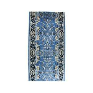  27 x 657 Blue Persian Tabriz Runner Rug: Furniture 