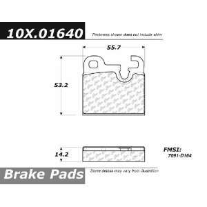  Centric Parts, 100.01640, OEM Brake Pads Automotive