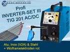 WIG Schweißgerät 200 A HF TIG AC DC Stahl & Alu Set 8