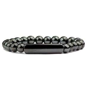   : Hematite Large Center   Magnetic Therapy Bracelet (HB 20): Jewelry