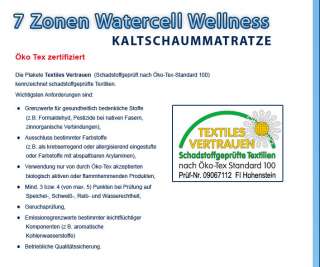 ZONEN WATERCELL   WELLNESS EXKLUSIV MATRATZE ~~~  