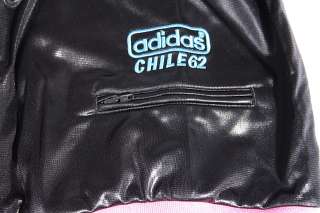 ADIDAS Chile 62 Rip Trainingsjacke Leder Look Jacke schwarz Damen 36 