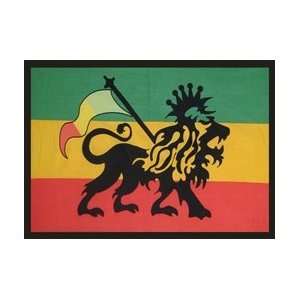  Rasta Lion Flag   Tapestry: Home & Kitchen