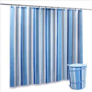   Hamper & Curtain Sets   Stripe Design Blue 12125 12026