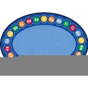  Learning Carpets ABC Rotary Rug   Oval Small: Toys & Games