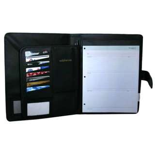   Professional Business Project Manager Notepad Padfolio   Black $30