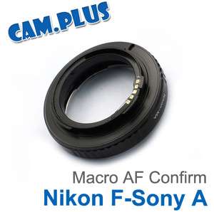   Nikon F Mount Lens to SONY Alpha Adapter A550 A230 A500 A77 A65  