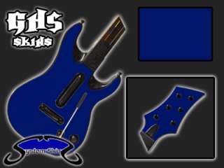 COBALT BLUE Guitar Hero 5 Skin for 360, PS3 Console System Controller 