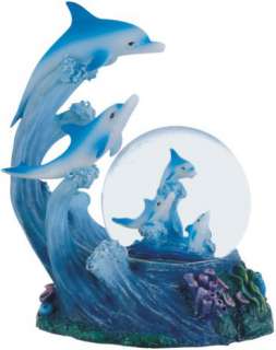 SnowGlobe Dolphin Ocean Desktop Figure Collectible  