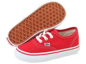 NEW INFANT/ TODDLER VANS AUTHENTIC RED ORIGINAL SO CUTE 715752526738 