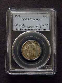 1927 PCGS MS65FH 25 CENTS SERIES #38 Coin #27  