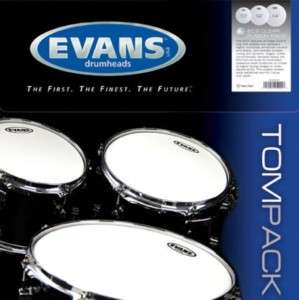 Evans EC2 SST Clear Standard Drum Head Pack 12 13 16  