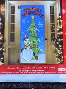 Christmas Door Decoration/Cover Snowman Season Greeting  