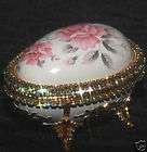 Faberge Egg JEWELED Vanity Jewelry Music Box Meditation