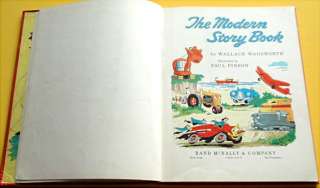 THE MODERN STORY BOOK vintage storybook Wallace Wadsworth Paul Pinson 