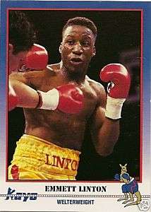 EMMETT LINTON #78 1991 Kayo Boxing card  