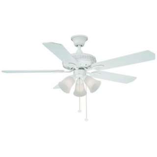 Hampton Bay Glendale 52 in. White Ceiling Fan AG524 WH at The Home 