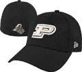 Purdue Boilermakers New Era Black 39THIRTY Classic Flex Hat