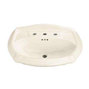   In. Pedestal Lavatory Basin in Almond K 2222 8 47 at The Home Depot