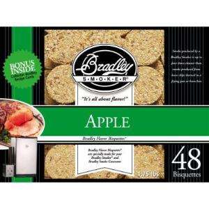 Bradley Smoker Apple Briquettes (48 Pack) BTAP48 