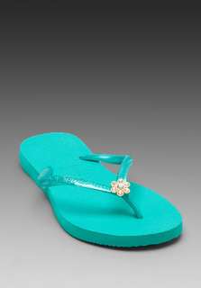 HAVAIANAS Slim Crystal Flower in Mint at Revolve Clothing   Free 