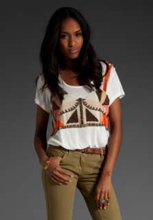 SASS & BIDE The Extravaganza Tee in Ivory Multi  