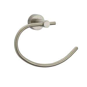   Bay Innburg Towel Ring in Brushed Nickel BD651100BN at The Home Depot