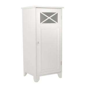 Elegant Home Johnston 15 In. Floor Cabinet in White HD16834 at The 