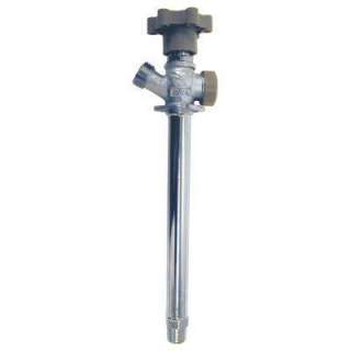 in. x 12 in. Chrome Plated Brass Anti Siphon Frost Free Quarter 