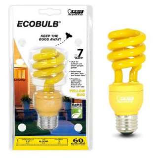   60W) Yellow Bug Twist CFL Light Bulb BPESL13T/BUG at The Home Depot