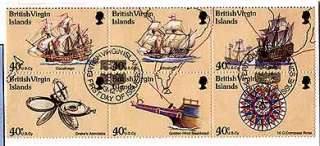 12 Stamp 2 Cachet FIRST DAY COVER Sir Francis Drake BVI  