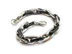 Mens cool Black Silver Stainless Steel Links Bracelet Bangle new 