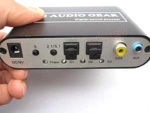 NEW AC3 DTS Dolby Digital Audio Decoder to ANALOG Gear  