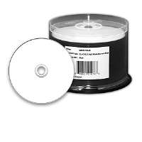 Microboards 15439 DVD+R DL Printable Spindle   50 Pack, 8X, White 