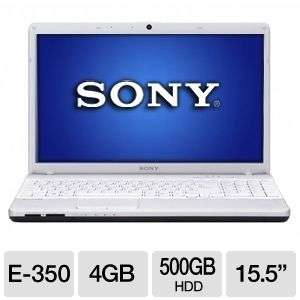 Sony VAIO VPCEL17FX/W Notebook PC   AMD Dual Core E 350 1.60GHz, 4GB 
