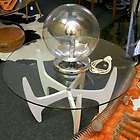 UFO Space Age Tisch Sofa Beistelltisch Couchtisch Glas Weiß Panton 