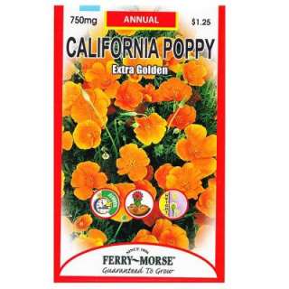 Ferry Morse Extra Golden California Poppy Seed 1025  