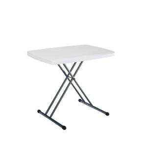 Lifetime 30 in. x 20 in. Personal Folding Table (White) 28241 at The 