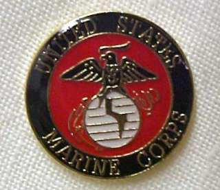 US Marine Corps Corp Insignia Lapel Cap Pin Tac New  