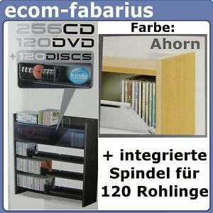 CD DVD Regal Holz Ahorn Blu Ray Schrank Medienregal NEU  