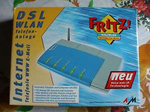 FritzBox Fon WLAN DSL Router Blau  
