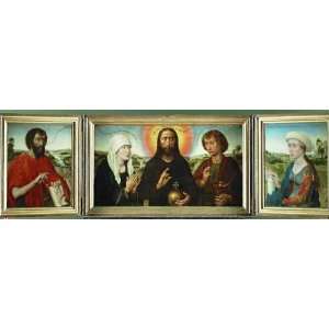 Kunstreproduktion Rogier van der Weyden Braque Altar 71 x 24 