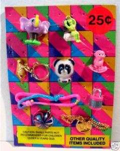 Gumball Toy Charm Vending Machine Old Display Card #55  