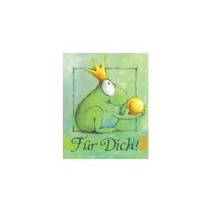 SUSY CARD Minikarte   Allgemein Frosch mit Krone und  