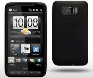 Schutzhülle HTC HD2 HD 2   schwarz Gummihülle Silikonhülle Case 
