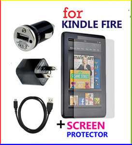   +Wall AC Power Charger+Protector For  Kindle Fire Tablet  