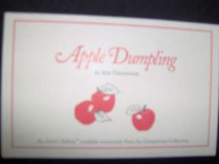 Apple Dumpling Porcelain Doll by Ann Timmerman for Georgetown 