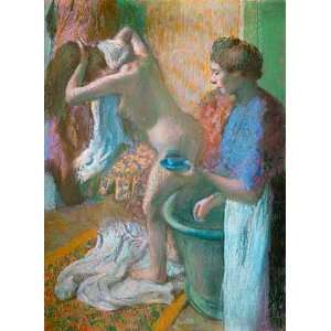Kunstreproduktion Edgar Degas Frühstück nach dem Bade 52 x 71 