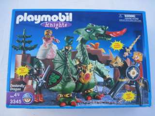 Playmobil Knights 3345 Dastardly Dragon EXTRAS VERY HTF  