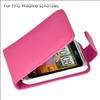 Pink Leder Tasche Case Hülle für HTC Wildfire S Etui  